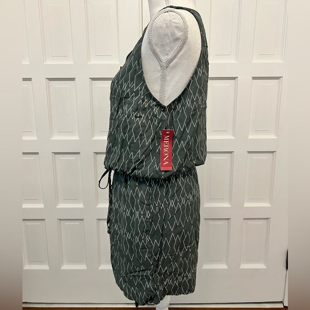 NWT Merona Romper with pockets and tie waist - Picture 2 of 6